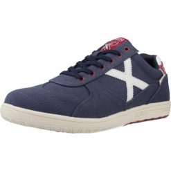 Buty MUNICH G-3 CANVAS Niebieski. Niebieskie buty trekkingowe męskie Munich, bez wzorów, z syntetyku, bez zapięcia. Za 322.99 zł.