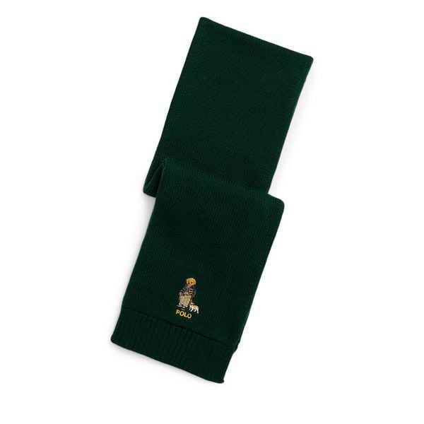 Szalik Polo Ralph Lauren. Zielone szaliki męskie Polo Ralph Lauren, bez wzorów. Za 239.99 zł.