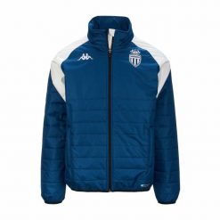 Kurtka puchowa AS Monaco Pro 7 2023/24. Białe kurtki męskie Kappa, bez wzorów, z puchu, sportowe, bez ramiączek, bez kaptura. Za 340.00 zł.