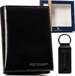 Peterson Zestaw prezentowy: skórzany portfel męski i brelok - Peterson NoSize. Portfele męskie Peterson, bez wzorów. Za 146.84 zł.