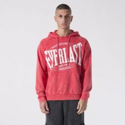 Bluza Z Kapturem Do Treningu I Boksu Czerwony Ognia Bawelna. Czerwone bluzy z kapturem męskie EVERLAST, l, bez wzorów, z bawełny, z kapturem. W wyprzedaży za 348.25 zł.