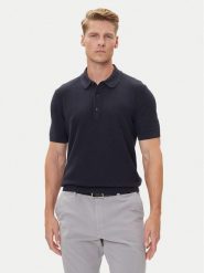 BOSS Polo H-Iannotti 50543148 Granatowy Regular Fit. Niebieskie koszulki polo męskie Boss, m, bez wzorów, z bawełny, bez kołnierzyka, bez ramiączek. Za 539.99 zł.