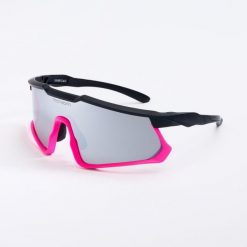 Okulary przeciwsłoneczne do biegania i jazdy na rowerze, kategoria 3. Czarne okulary przeciwsłoneczne męskie ROCHEBRIN, bez wzorów, z materiału, sportowe. W wyprzedaży za 247.00 zł.
