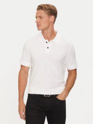 Boss Polo Prime 50507813 Biały Regular Fit. Białe koszulki polo męskie Boss, m, bez wzorów, z bawełny, bez kołnierzyka, bez ramiączek. Za 279.99 zł.