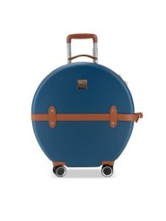 Semi Line Walizka kabinowa T5672-2 Granatowy. Niebieskie walizki męskie Semi-line, bez wzorów, z tworzywa sztucznego. Za 199.99 zł.