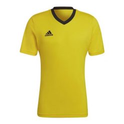 Koszulka piłkarska męska adidas Entrada 22 Jersey. Czarne t-shirty sportowe męskie ADIDAS, m, bez wzorów, z jersey, sportowe, bez ramiączek. Za 55.99 zł.