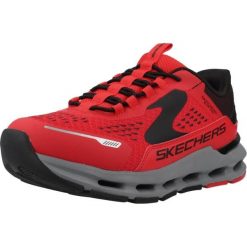 Buty SKECHERS GLIDE STEP PLUS VISTA LANE Czerwony. Czerwone buty trekkingowe męskie Skechers, bez wzorów, z syntetyku, bez zapięcia, trekkingowe, skechers sport. Za 280.99 zł.