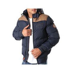 Kurtka zimowa męska Geographical Norway Droopy. Niebieskie kurtki męskie Geographical Norway, na zimę, m, bez wzorów, z poliamidu, bez ramiączek, bez kaptura. Za 365.00 zł.