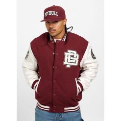 Kurtka przejściowa męska Pitbull Fisher. Brązowe kurtki męskie PITBULL, l, bez wzorów, bez ramiączek, bez kaptura. Za 349.00 zł.