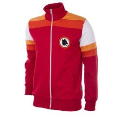 Kurtka/bluza retro piłkarska dla dorosłych - AS Roma 1979-80 - Czerwona. Czerwone bluzy nierozpinane męskie COPA FOOTBALL, xl, bez wzorów, retro, bez ramiączek, bez kaptura. Za 425.44 zł.