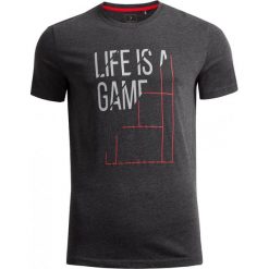 T-shirt męski TSM604 - ciemny szary melanż - Outhorn. T-shirty męskie marki Outhorn. Za 39.99 zł.