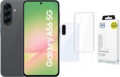 Smartfon Samsung Galaxy A56 5G 8/128GB Grafitowy Awesome Graphite (SM-A566BZK) + Etui Clear Case. Szare smartfony SAMSUNG. Za 1,438.00 zł.