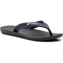 Japonki RIDER - Strike Ad 81666 Black/Blue 23876. Niebieskie klapki i japonki męskie Rider, bez wzorów, z materiału. W wyprzedaży za 54.99 zł.