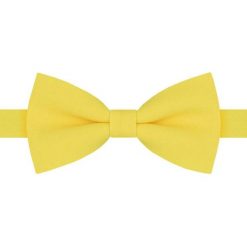 Mucha Męska - His Story - Żółta. Żółte krawaty i muchy męskie His Story, z aplikacjami, z mikrofibry, eleganckie. Za 45.00 zł.