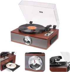 Gramofon RP180 Fenton głośniki USB BT FM brązowy one size. Brązowe gramofony Fenton. Za 699.00 zł.