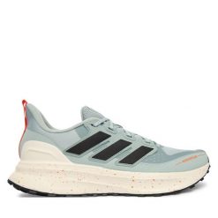 Buty do biegania adidas. Zielone buty do biegania męskie ADIDAS, bez wzorów, bez zapięcia, do biegania. Za 349.99 zł.