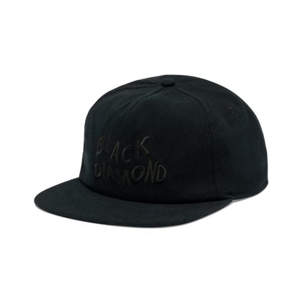 Czapka typu snapback Black Diamond. Czarne czapki męskie Black Diamond, bez wzorów. Za 203.50 zł.