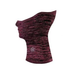Komin do biegania unisex Buff® Dryflx+ Neckwarmer Fuchsia z odblaskami. Różowe szaliki męskie Buff, bez wzorów, sportowe. W wyprzedaży za 85.46 zł.