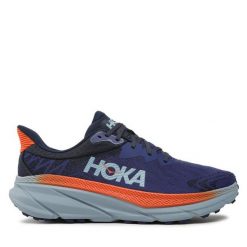 Buty do biegania Hoka. Niebieskie buty do biegania męskie HOKA, bez wzorów, bez zapięcia, do biegania. Za 549.99 zł.