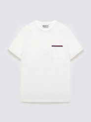 Koszulka męska z kieszonką biała Toms 100. Białe t-shirty męskie Big Star, l, z aplikacjami, z bawełny, bez kołnierzyka, bez ramiączek. Za 99.99 zł.