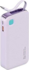 Powerbank Usams USAMS Powerbank ze zwijanym kablem USB-C Retractable 10000 mAh PD 20W Fast Charge XY Series fioletowy/purple 10KCD22403 (US-CD224). Fioletowe powerbanki Usams. Za 105.17 zł.