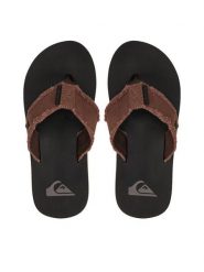 Quiksilver Japonki AQYL100047 Brązowy. Brązowe klapki i japonki męskie Quiksilver, bez wzorów, z materiału. Za 79.99 zł.