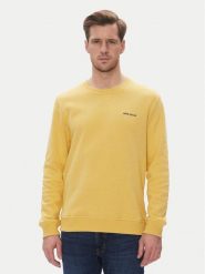 Pepe Jeans Bluza Damian PM582754 Żółty Regular Fit. Żółte bluzy nierozpinane męskie Pepe Jeans, m, bez wzorów, z jeansu, bez ramiączek, bez kaptura. Za 199.99 zł.