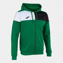 Kurtka z dresu Joma Crew V. Czarne kurtki treningowe męskie Joma, bez wzorów, z dresówki, bez kaptura, na fitness i siłownię. W wyprzedaży za 160.90 zł.