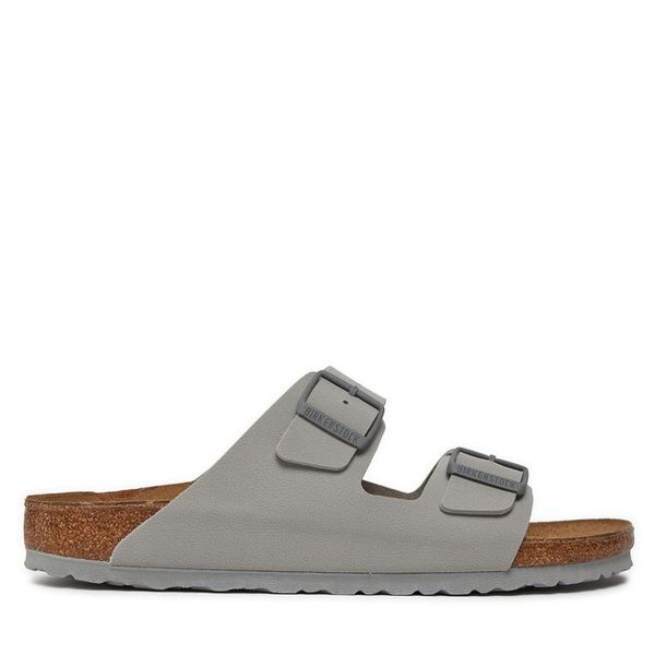 Klapki Birkenstock. Szare klapki i japonki męskie Birkenstock, bez wzorów. Za 399.99 zł.