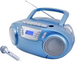 Radioodtwarzacz Soundmaster BOOMBOX SOUNDMASTER SCD5800BL FM-PLL, CD/CD-R/RW, kaseta, USB, MIKROFON, ŚWIATŁA. Radia Soundmaster. Za 308.52 zł.