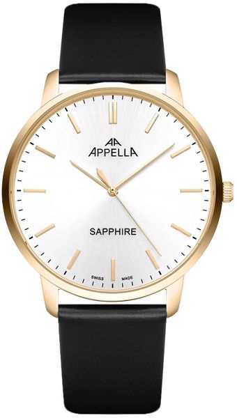 Zegarek męski Appella L70012.1213Q czarny. Czarne zegarki męskie Appella. Za 1,580.00 zł.