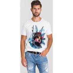 BIAŁY T-SHIRT JUST CAVALLI. T-shirty męskie Just Cavalli. Za 274.50 zł.
