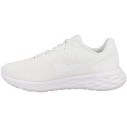Buty do biegania męskie Nike Revolution 6 NN. Białe buty do biegania męskie Nike, bez wzorów, z materiału, bez zapięcia, do biegania, nike revolution. Za 419.99 zł.