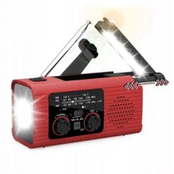 PRISTAR radio FM z latarką 4000 mAh YX318 czerwone. Czerwone radia Feegar. Za 81.06 zł.