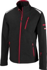 Fortis Kurtka meska 24 FORTIS, czarny/czerwony, rozm.2XL. Czarne kurtki męskie Fortis, xl, bez wzorów, bez ramiączek, bez kaptura. Za 345.62 zł.