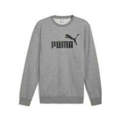 Męska bluza Essentials z logo No. 1 PUMA Medium Gray Heather. Szare bluzy nierozpinane męskie Puma, m, bez wzorów, prążkowane, eleganckie, bez ramiączek, bez kaptura. Za 199.00 zł.