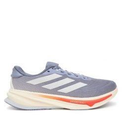 Buty do biegania adidas. Niebieskie buty do biegania męskie ADIDAS, bez wzorów, bez zapięcia, do biegania. Za 479.99 zł.
