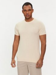 Guess Sweter M4GR05 Z3DN1 Écru Regular Fit. Kardigany męskie Guess, m, z aplikacjami, z bawełny, bez ramiączek. Za 169.99 zł.