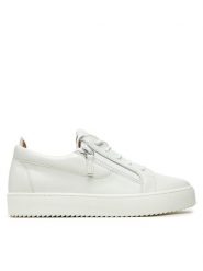 Giuseppe Zanotti Sneakersy RU40035 Biały. Białe buty sportowe na co dzień męskie Giuseppe Zanotti, m, bez wzorów, ze skóry, bez ramiączek, bez kaptura. Za 1,729.00 zł.