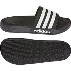Klapki adidas Adilette Shower GZ5922 czarne. Czarne klapki i japonki męskie bez wzorów, z materiału. Za 184.07 zł.