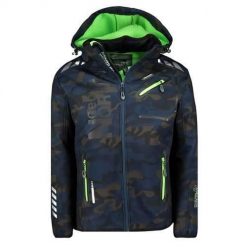 Kurtka trekkingowa męska Geographical Norway Royaute. Niebieskie kurtki softshell męskie Geographical Norway, m, bez wzorów, z softshellu, bez kaptura, trekkingowe. Za 259.00 zł.