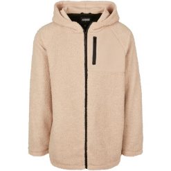 Parka w dużych rozmiarach Urban Classic hooded zip. Brązowe parki męskie Urban Classics, na zimę, m, bez wzorów, bez kaptura. Za 337.50 zł.