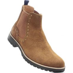 Sztyblety skórzane bonprix koniakowy brąz. Buty zimowe męskie marki bonprix. Za 109.99 zł.
