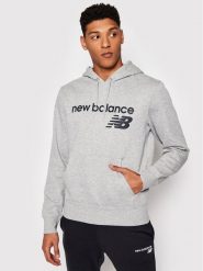 New Balance Bluza C C F Hoodie MT03910 Szary Relaxed Fit. Szare bluzy nierozpinane męskie New Balance, m, bez wzorów, z bawełny, bez ramiączek, bez kaptura. Za 269.99 zł.