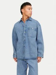 Jack & Jones Koszula jeansowa 12250602 Niebieski Relaxed Fit. Niebieskie koszule męskie Jack & Jones, m, bez wzorów, z bawełny, bez kołnierzyka, bez ramiączek. Za 179.99 zł.