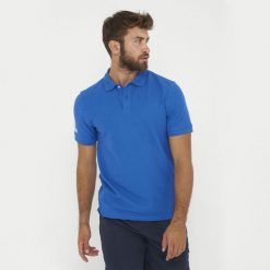 Oversize Polo Ariete. Niebieskie koszulki polo męskie Legea, m, bez wzorów, z bawełny, casualowe, bez kołnierzyka, bez ramiączek. W wyprzedaży za 60.00 zł.