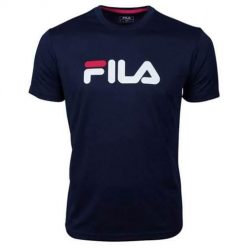 Koszulka sportowa męska Fila Classic Logo Tennis. Niebieskie t-shirty sportowe męskie Fila, m, bez wzorów, z poliesteru, sportowe, bez ramiączek. Za 191.00 zł.