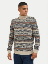 Blend Golf 20717264 Beżowy Regular Fit. Brązowe kardigany męskie Blend, m, bez wzorów, z syntetyku, bez ramiączek. Za 159.99 zł.