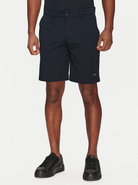 Emporio Armani Underwear Szorty materiałowe EM000591 AF12336 UB102 Granatowy Regular Fit. Niebieskie szorty męskie Emporio Armani Underwear, bez wzorów, z bawełny. Za 329.99 zł.