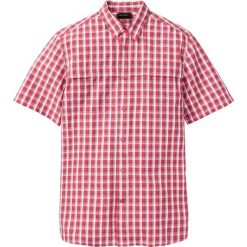 Koszula w kratę z naszywaną kieszonką na wys. piersi bonprix czerwony w kratę. Koszule męskie bonprix. Za 74.99 zł.